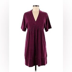 Blu Sage Y2K Inspired Vintage Plum Mini Dress V-Neck Soft Girl Coquette XL